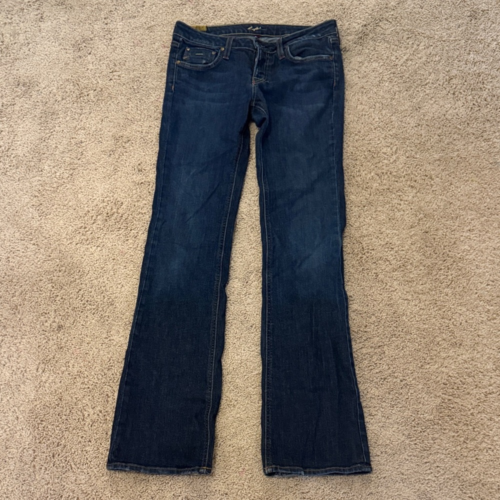 Classic Boot Cut Women's Jeans in Deep Blue